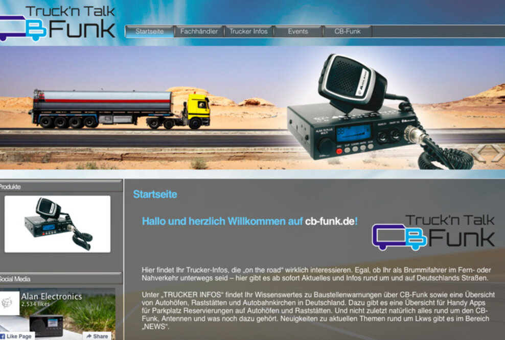 Truck’n Talk - neue Webseite für CB-Funker und Trucker ist an den Start gegangen