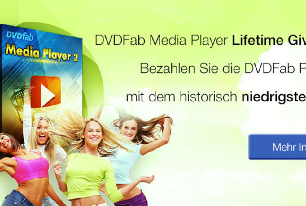 DVDFab Media Player Lifetime Giveaway Aktion