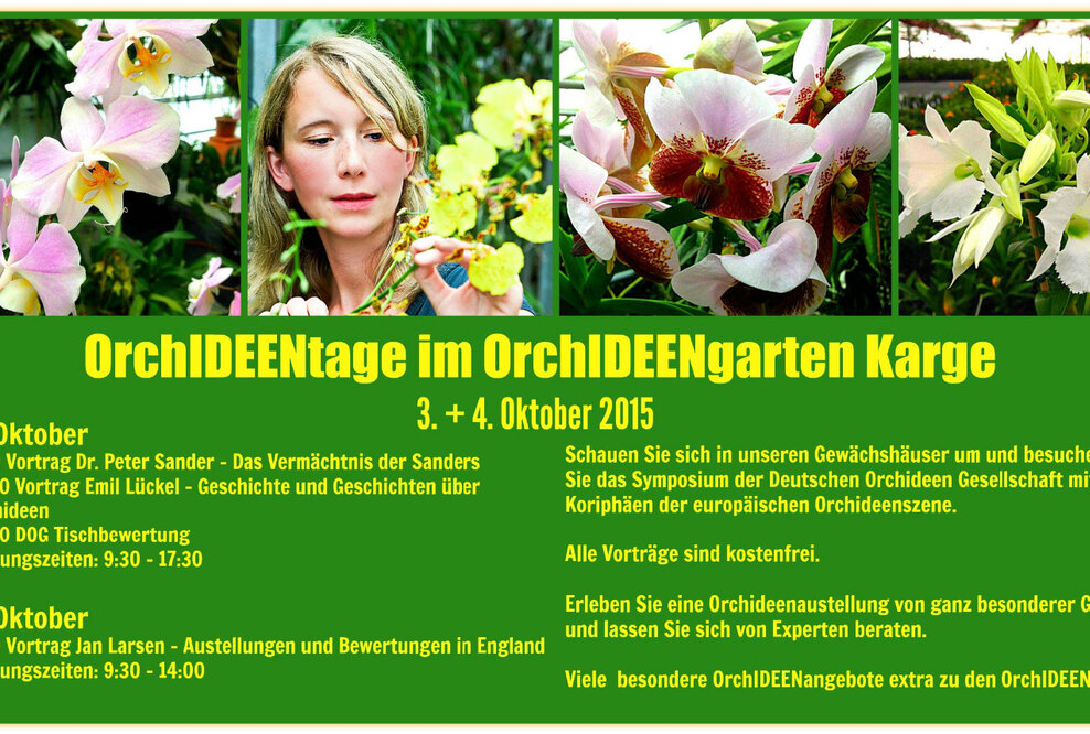 Europäisches Orchideensymposium im Orchideengarten Karge mit Bremer Unterstützung