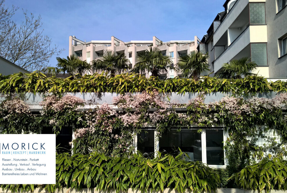 Gewerbehof der Morick GmbH in grünes Pflanzenparadies verwandelt