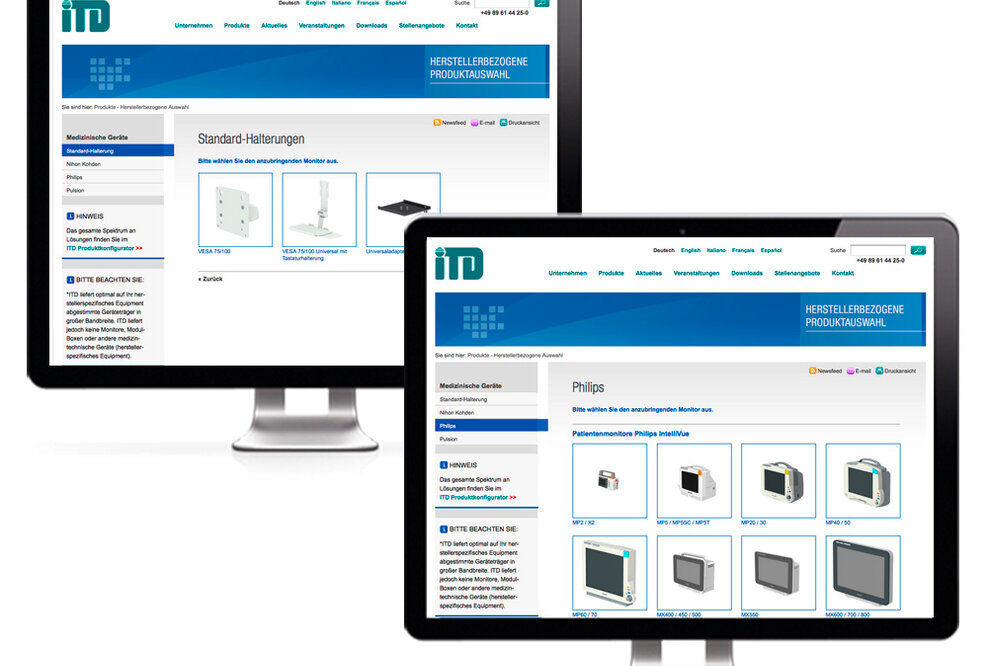 Pantos realisiert neuen Online-Product-Finder für ITD.