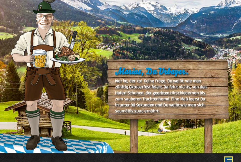 Brandherde entwickelt witzige Selfie-Aktion „O'zapft is!“ für Edeka Südwest.