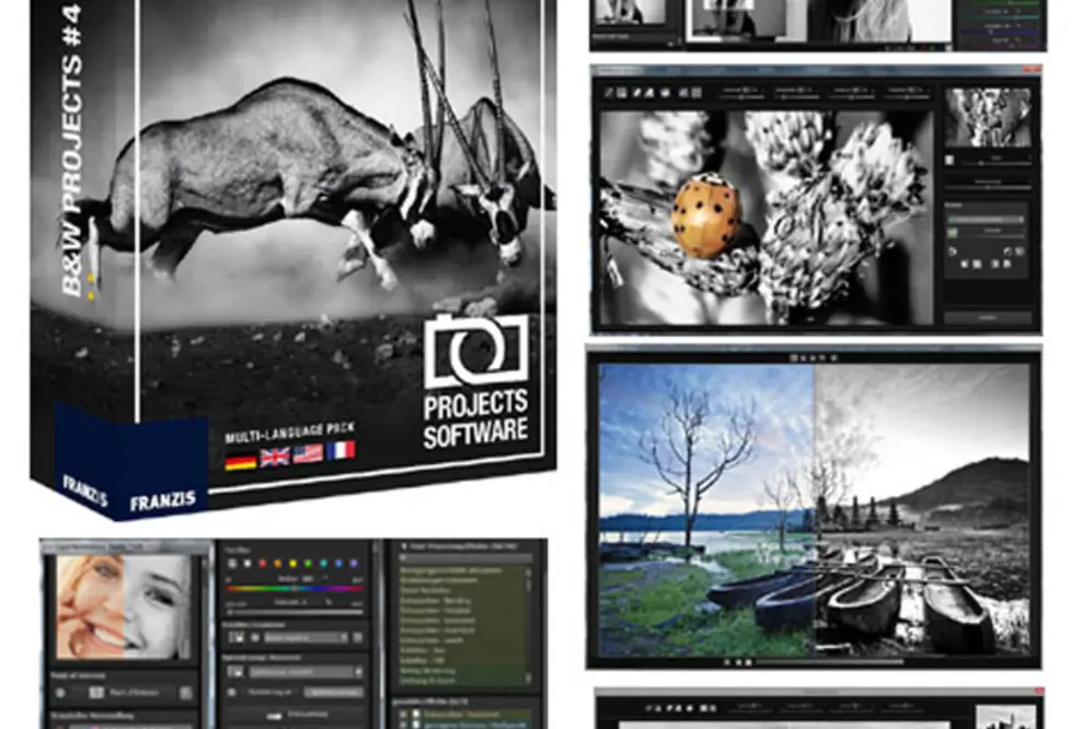 Schwarz-Fotosoftware - Black & White projects 4 - präzise Schwarzweiß-Bildentwicklung und Kunst in Monochrom