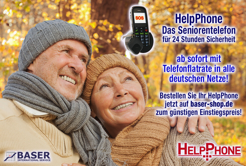 Sicherheit für Senioren mit dem HelpPhone Seniorentelefon