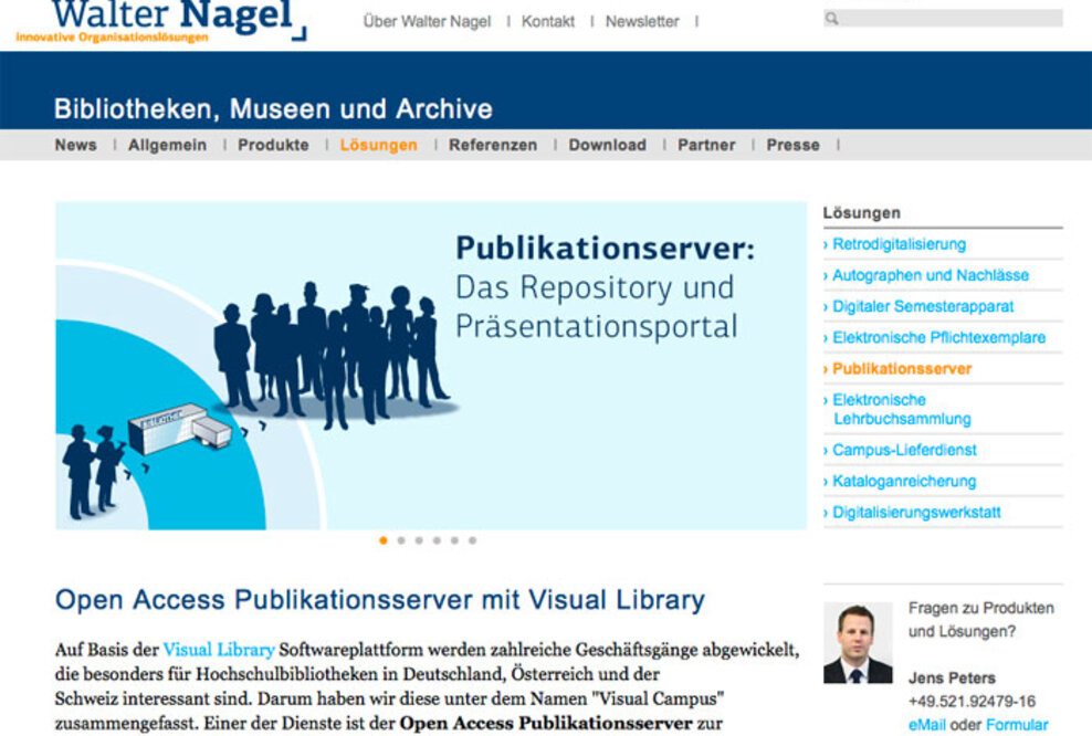 Walter Nagel – weitere Österreichische Anwender planen Nutzung von Open Access Publikationsserver