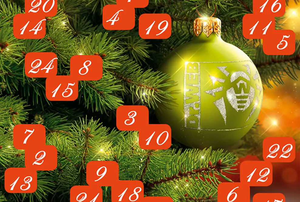Dr.Web Adventskalender: Täglich Gratis-Lizenz gewinnen