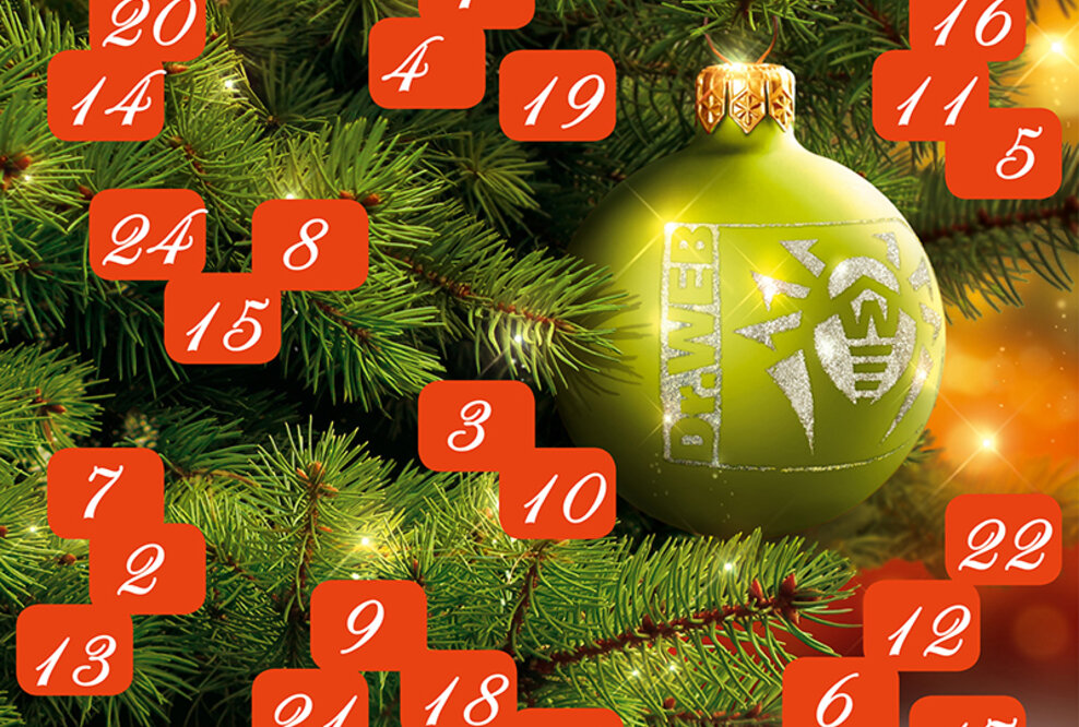 Dr.Web Adventskalender: Täglich Gratis-Lizenz gewinnen