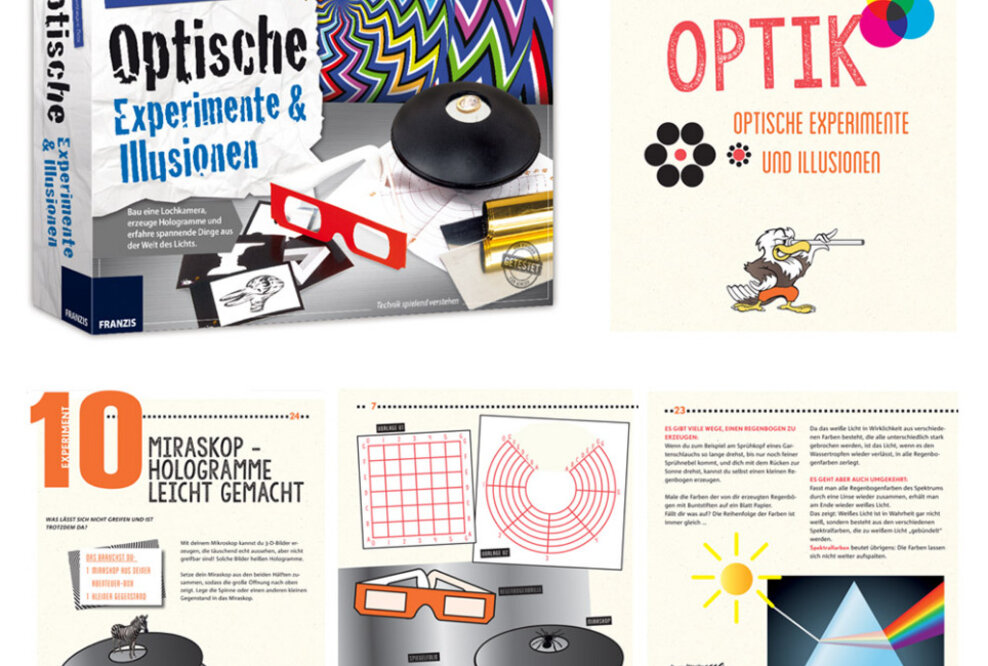 FRANZIS Lernpakete: Spaß mit optischen Experimenten und Illusionen