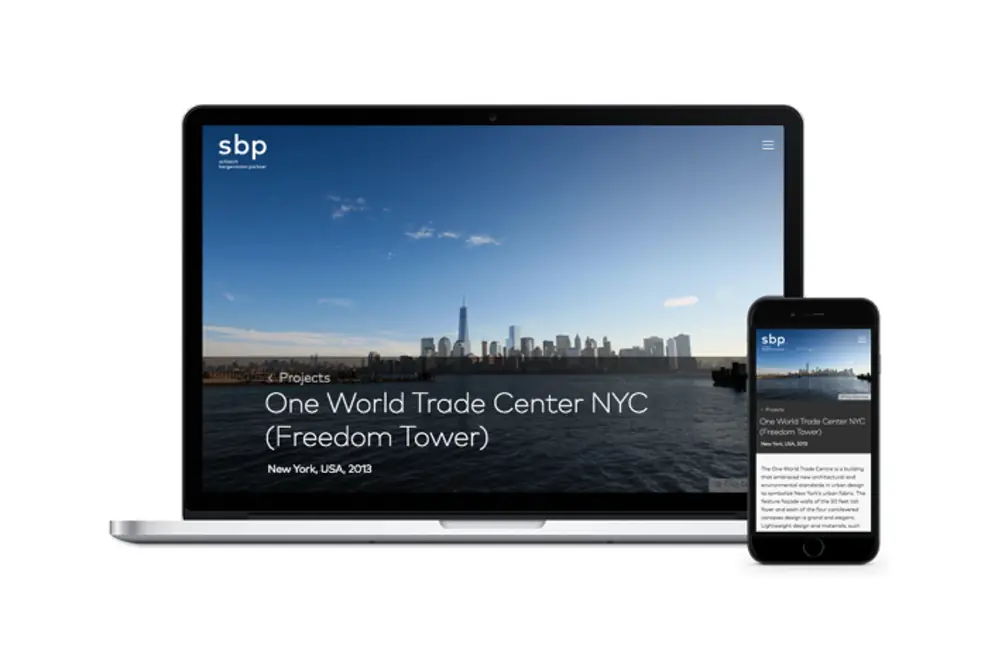 Responsive, schnell und mit umfangreicher Projektdatenbank – sbp mit neuer Webseite von anders und sehr