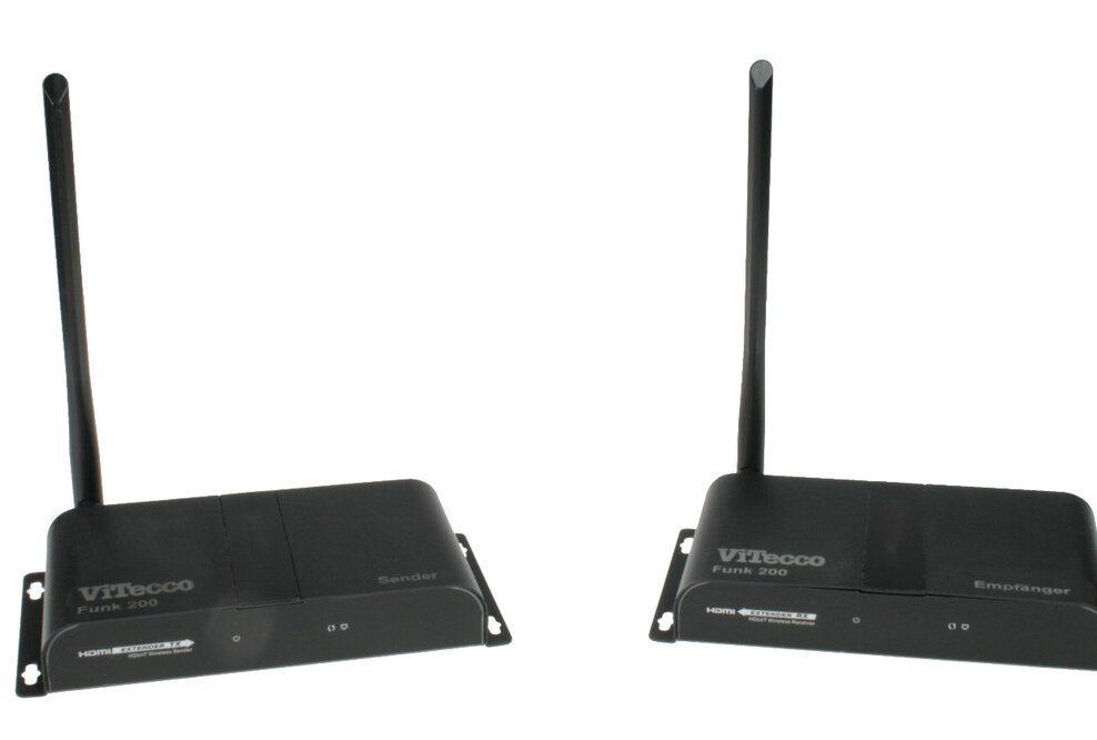 ViTecco präsentiert einen neuen HDMI Funk Extender mit einer Reichweite von 200 Metern.