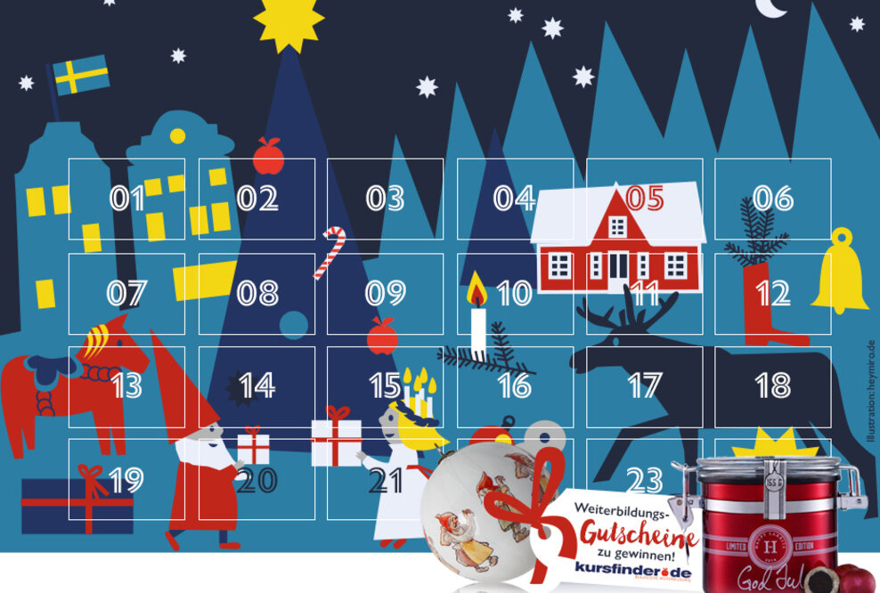 Von Karriere und Elchen – der kursfinder-Adventskalender