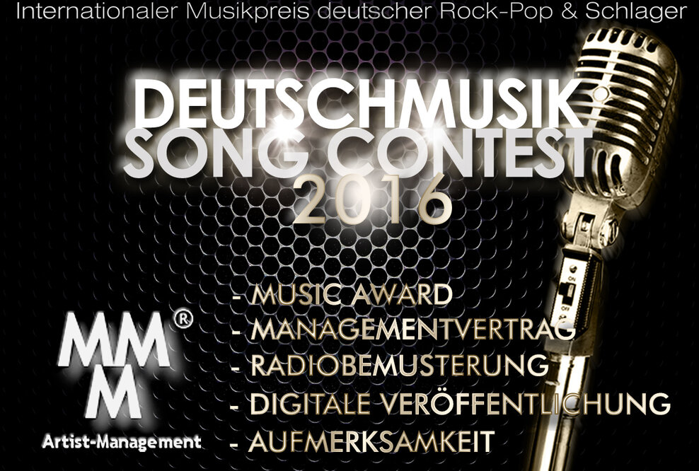 Deutschmusik Song Contest 2016: Managementvertrag für Gewinner