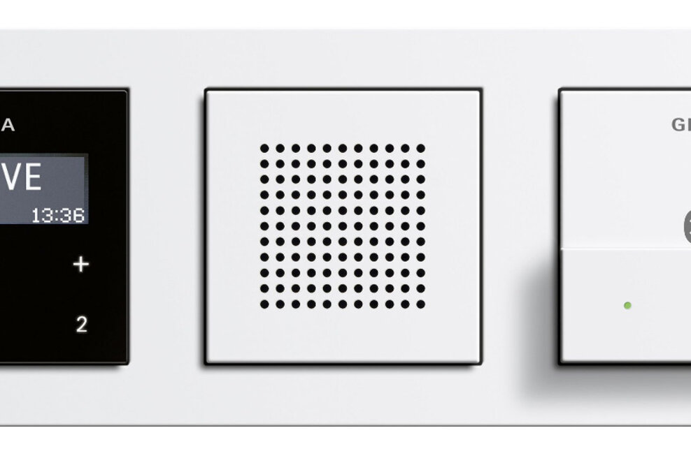 Gira Dockingstation für das Gira Unterputz-Radio RDS: Musik pur