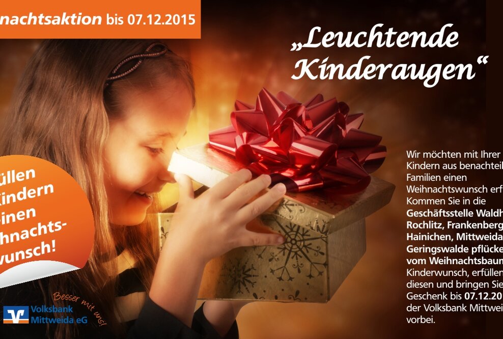 Kinderaugen sollen wieder leuchten