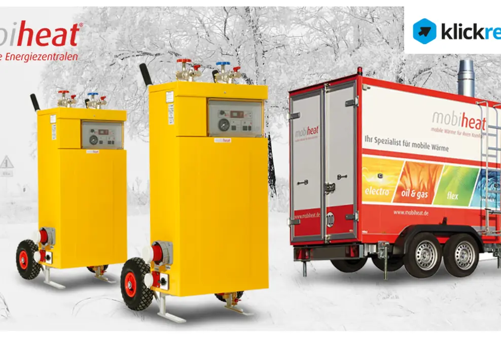 klickrent integriert mobiheat als neuen Partner – Unterstreicht Marktplatzansatz