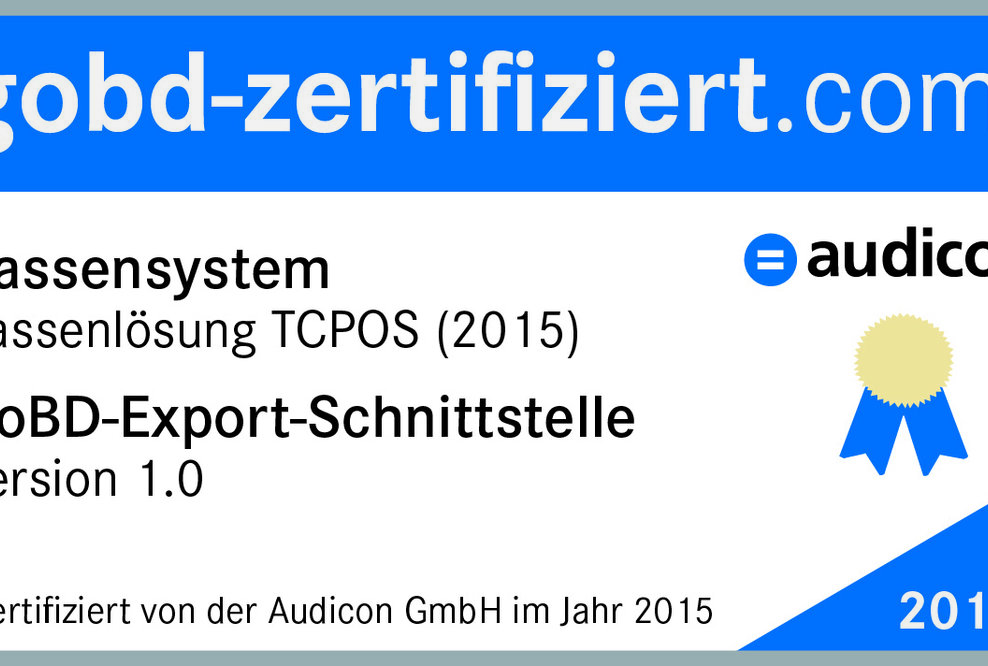 TCPOS-Kassenlösung erhält GoBD-Zertifizierung von Audicon
