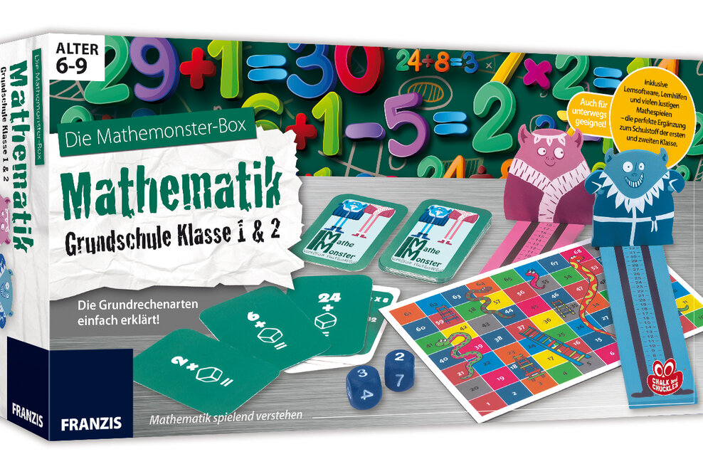 FRANZIS Lernpakete: Mathematik für Klasse 1 und 2 spielerisch erlernen
