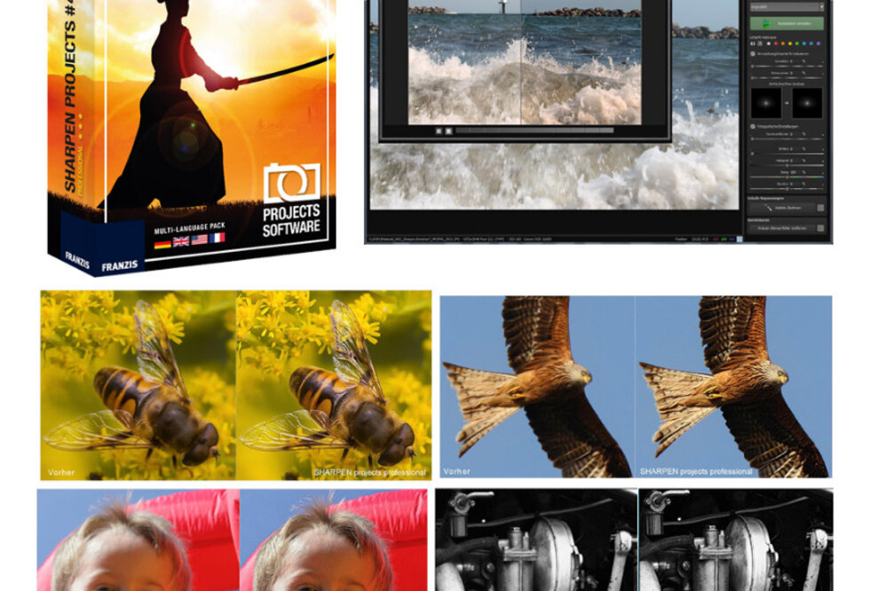 FRANZIS neue Fotosoftware - SHARPEN projects bringt die richtige Schärfe ins Bild