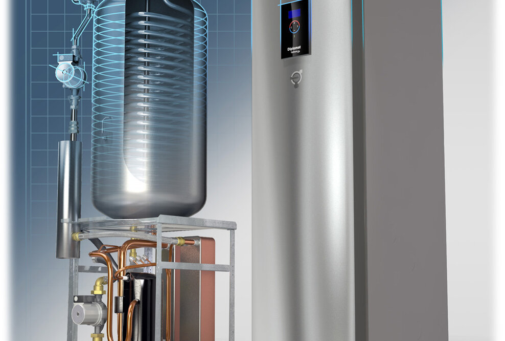 Höheren Jahreswirkungsgrad der Wärmepumpe bei gesteigerten Warmwassertemperaturen- und Mengen