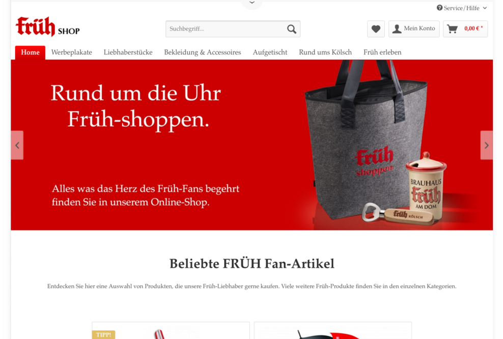 Früh Kölsch setzt auf Shopware