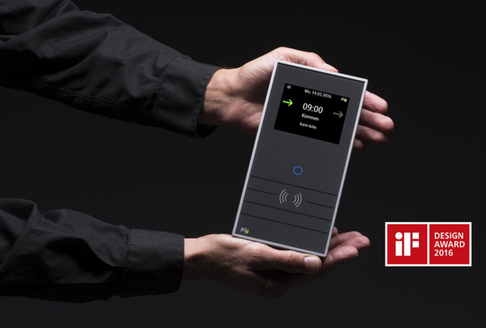 Zeiterfassungsterminal INTUS 5200/G von PCS erhält den iF DESIGN AWARD 2016.