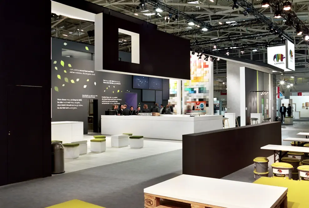 Haus des Handwerks: MIKS inszeniert Caparol auf der FAF 2016.