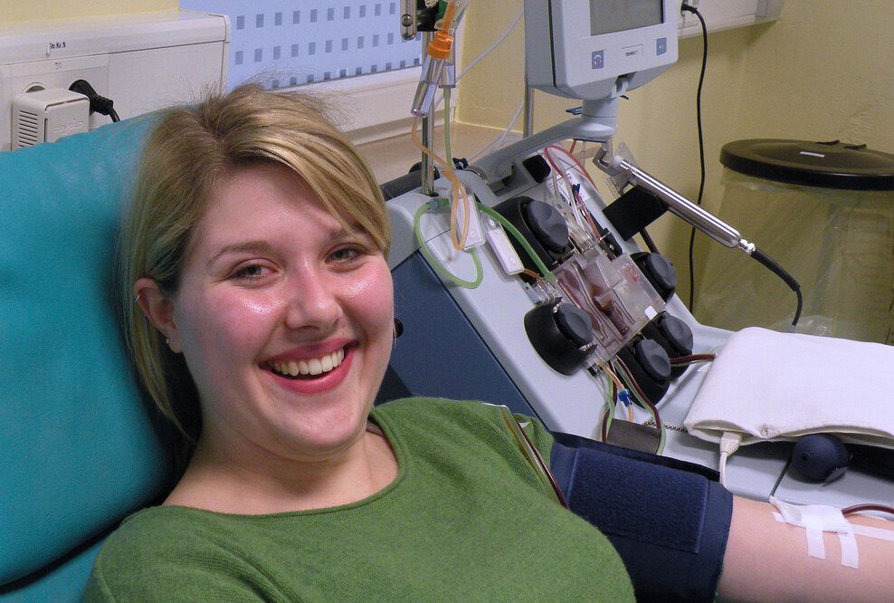 Leukämie: Blutspenderin will mit Stammzellspende Leben retten