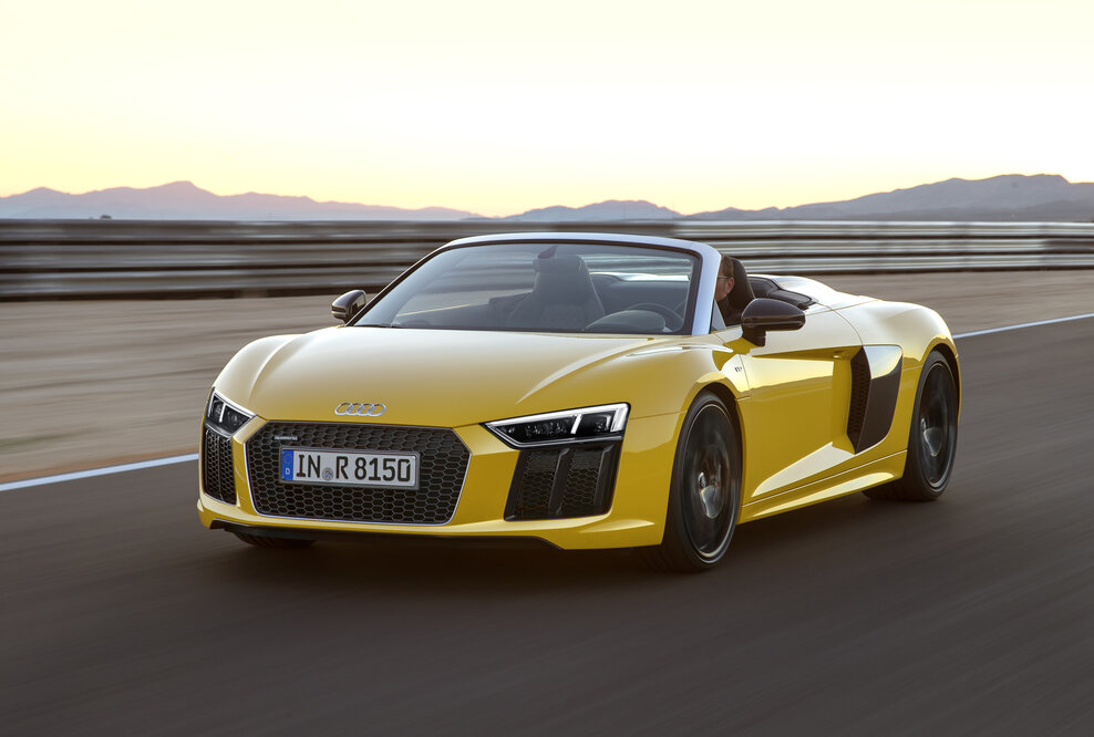 Neuer Audi R8 Spyder V10: Premiere auf der New York International Auto Show