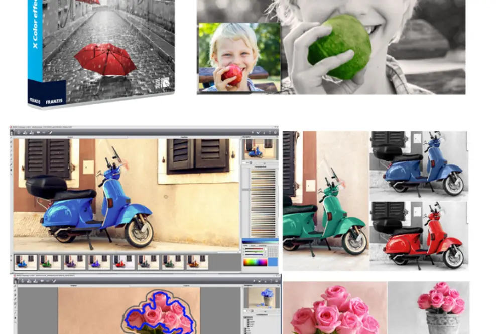 X Color effects Pro 10 - Chromakeying-Farbeffekte und spezielles Design von Bildern