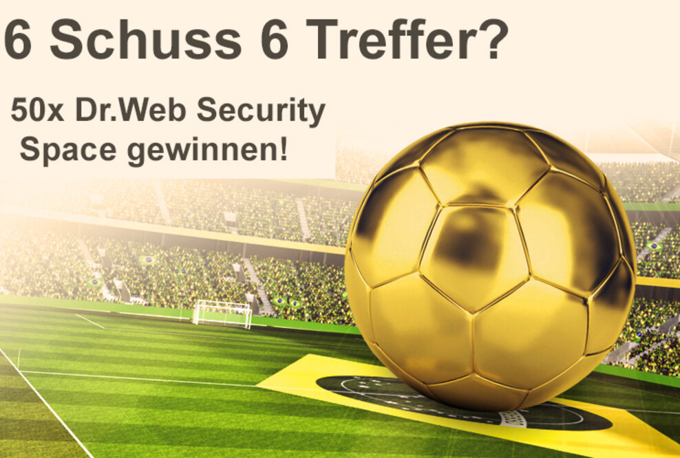 Anstoß zur EM 2016: 50 Lizenzen von Dr.Web Security Space zu gewinnen
