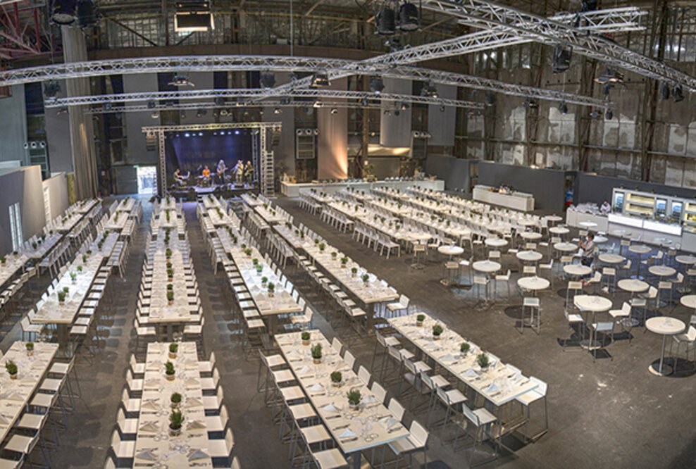 FSGG bietet exklusives Catering in der Kraftzentrale: Außergewöhnlicher Spielplatz für raumgreifende Inszenierungen