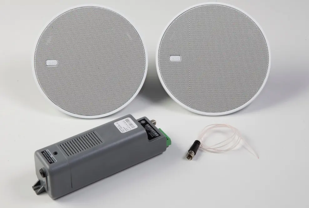 Kleine Beschallungsanlage mit Bluetoothsteuerung für Deckeneinbau