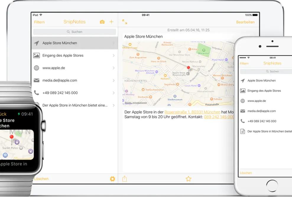 SnipNotes 2.0 - Intelligente Notizen für iOS und Apple Watch