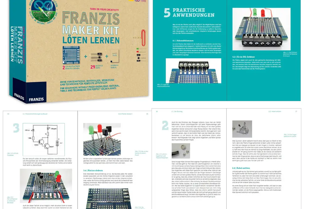 FRANZIS: Maker Kit - Löten lernen - ohne Vorkenntnisse zu ersten Elektronik-Projekten