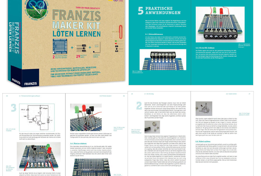 FRANZIS: Maker Kit - Löten lernen - ohne Vorkenntnisse zu ersten Elektronik-Projekten