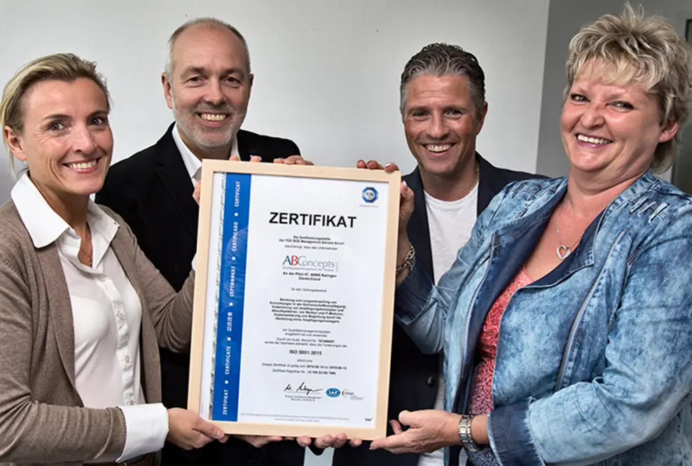 ABConcepts führt Qualitätsmanagementnorm DIN EN ISO 9001:2015 ein – Zertifizierte Beratungskompetenz