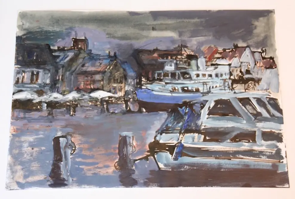 Eröffnung Kunstausstellung Franz Kottmeier im Künstlercafé & Wortwerke in Husum