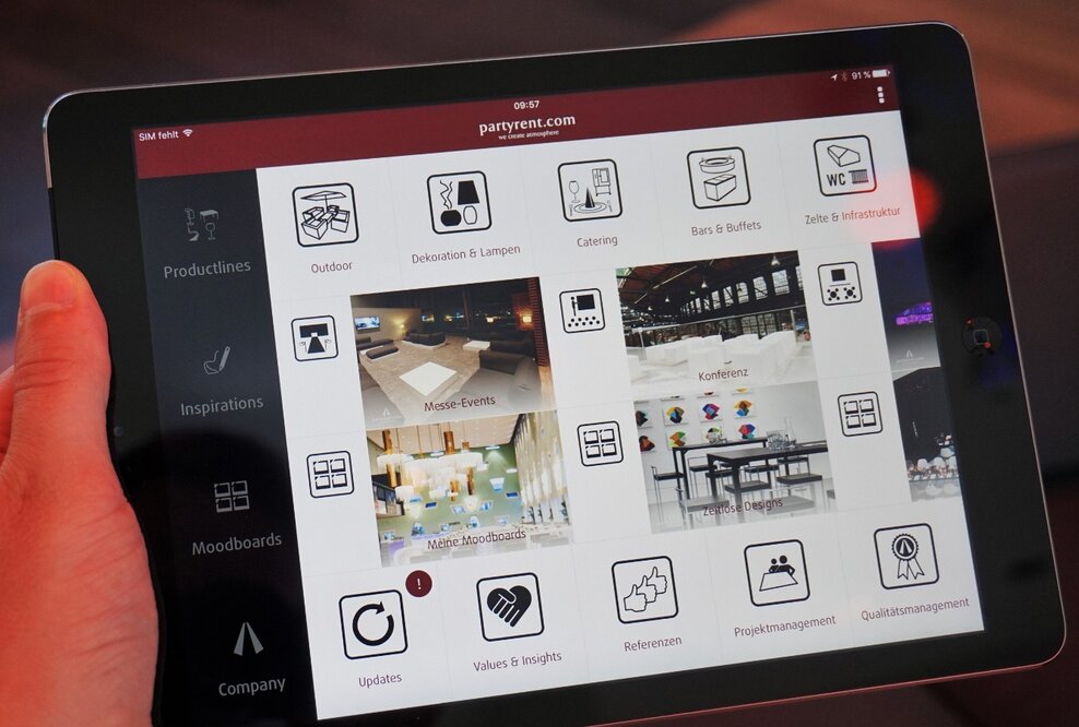 Party Rent App erhält ersten Relaunch