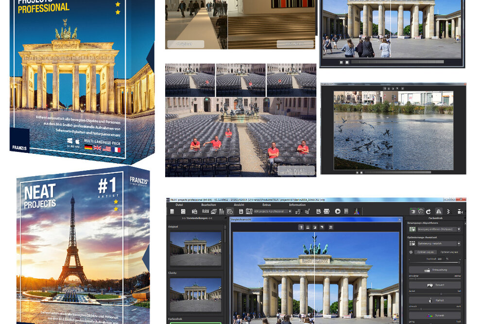FRANZIS neue Fotosoftware - NEAT projects entfernt störende Objekte und Personen im Bild