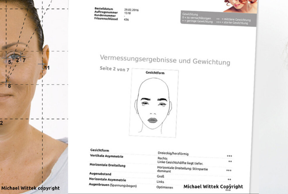 Der HairstyleFinder - die lineare Gesichtsvermessung für die optimale Frisur