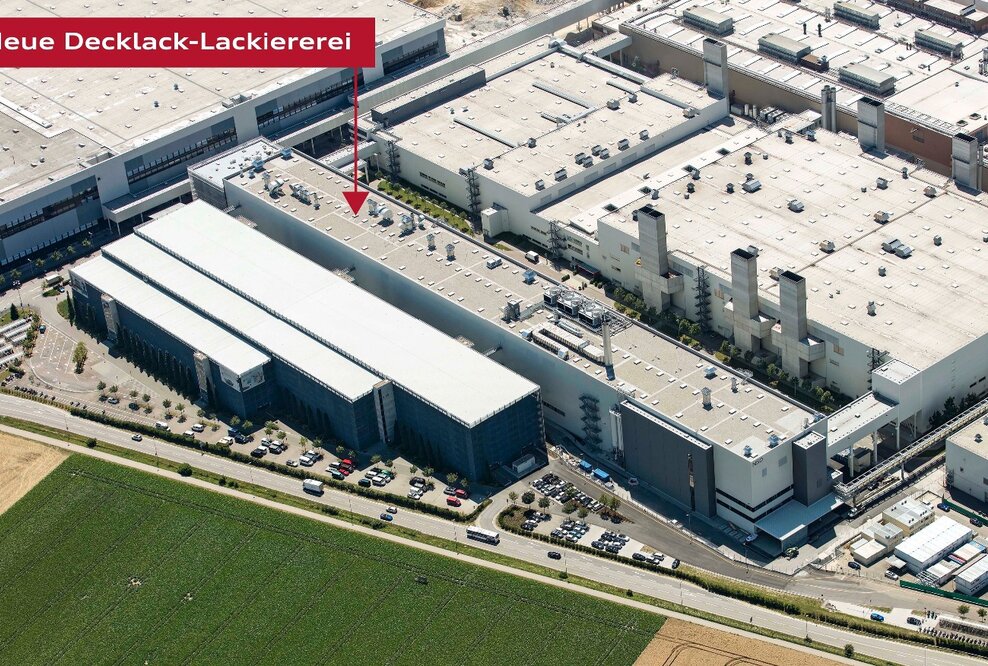Neue, hocheffiziente Lackiererei bei Audi eröffnet