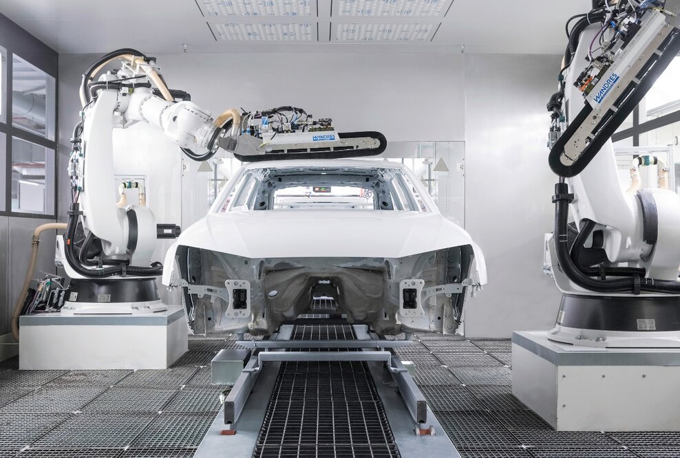 Neue, hocheffiziente Lackiererei bei Audi eröffnet