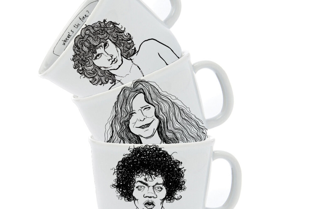 Kaffee mit Promis: Neue Künstler-Tassen illustrieren Persönlichkeiten