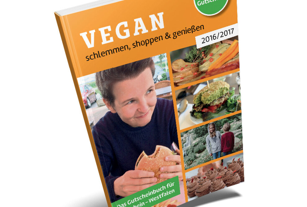Neues Gutscheinbuch für NRW: "Vegan schlemmen, shoppen & genießen 2017"