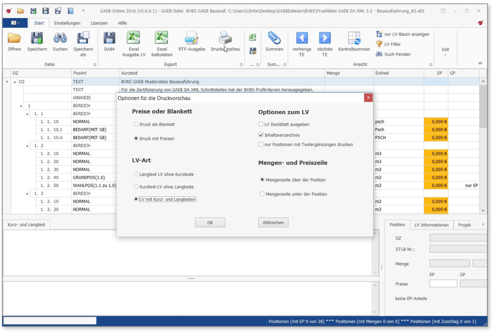 GAEB-Ausschreibungen einfach kalkulieren: Mit GAEB-Online 2016 Angebote digital abgeben