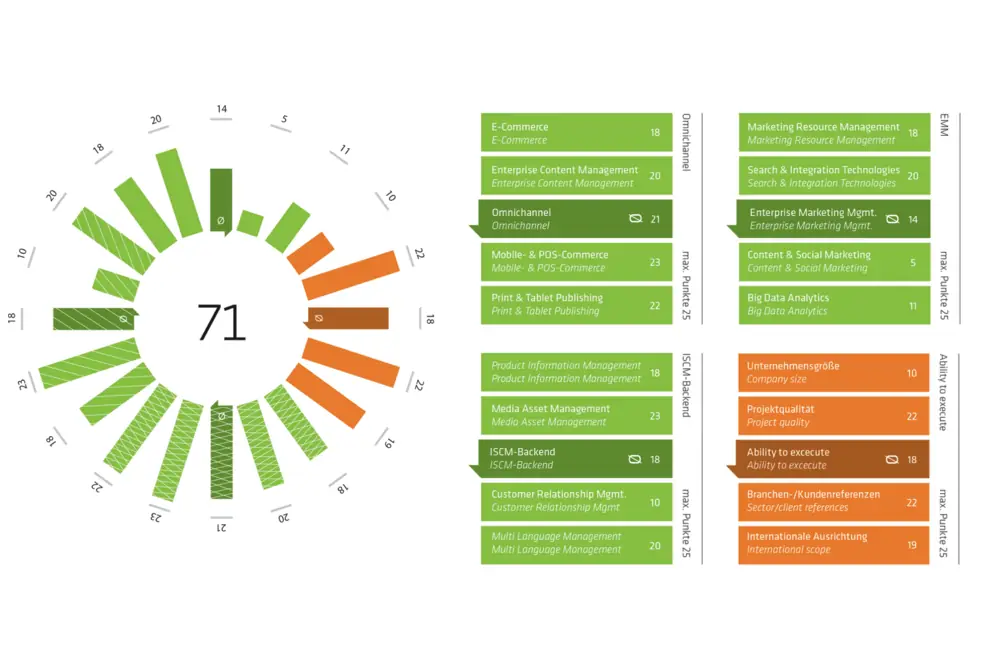 Market Performance Wheel der MSP AG: Top-Integrator im Bereich Omnichannel