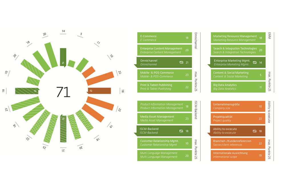 Market Performance Wheel der MSP AG: Top-Integrator im Bereich Omnichannel
