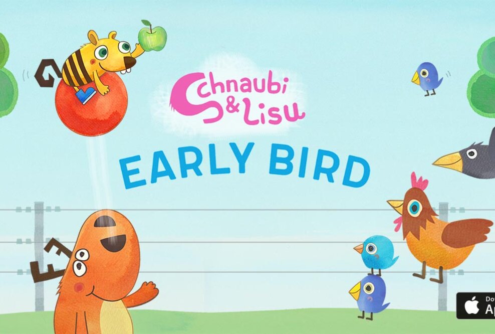 Charmantes Design und innovative Technik: Die neue Spiele-App „Schnaubi & Lisu – Early Bird“