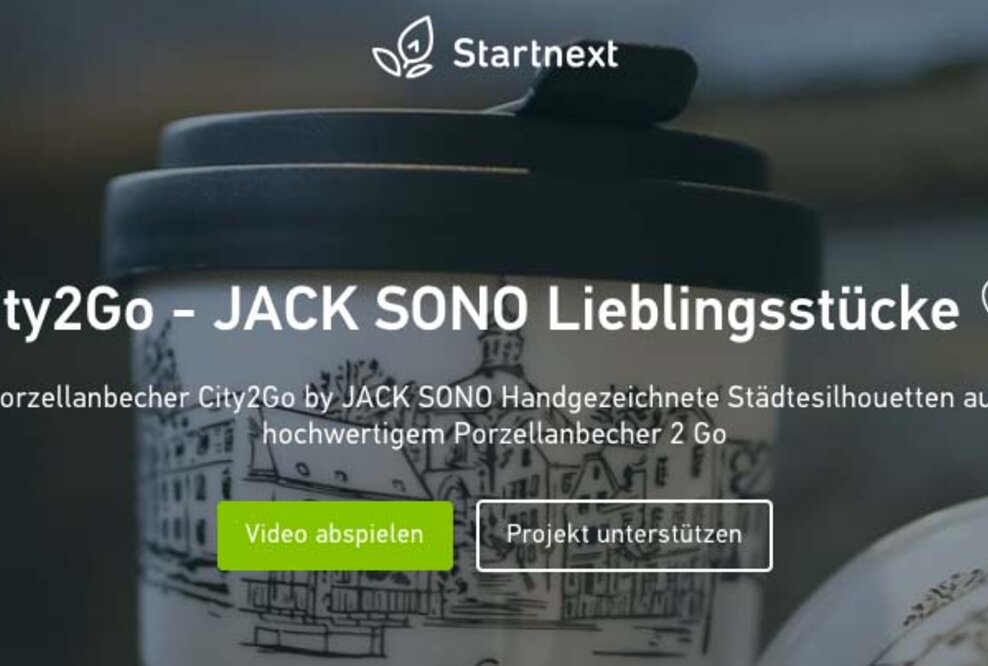 Crowdfunding - City2Go Porzellanbecher