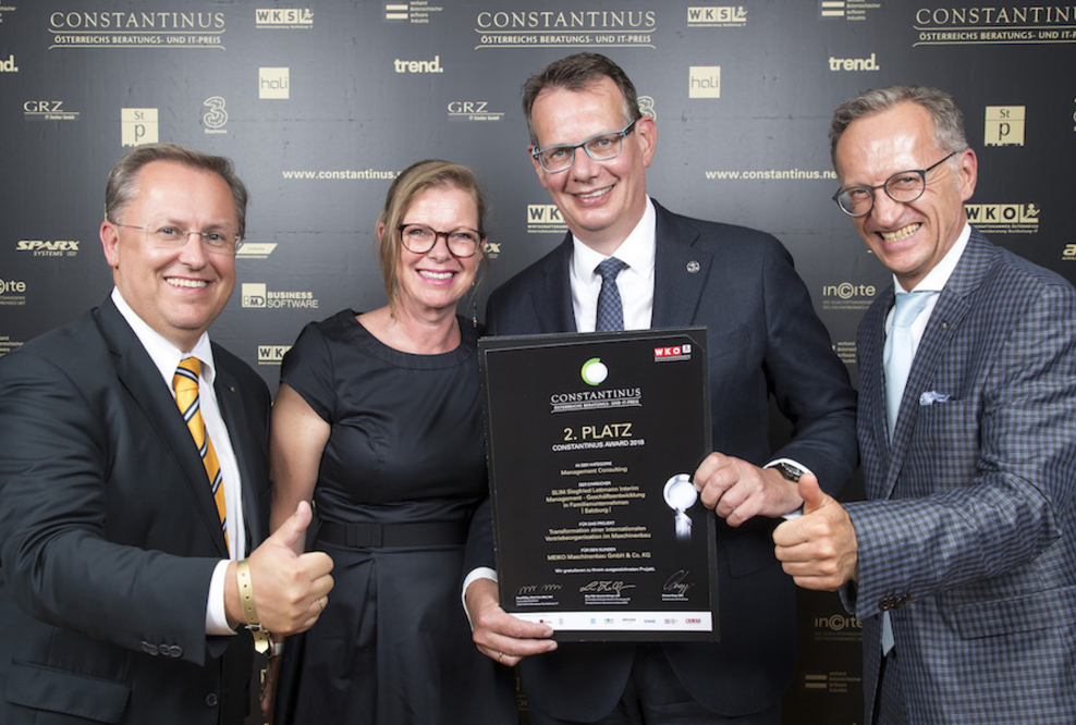 Interim Manager Siegfried Lettmann gewinnt Constantinus-Award